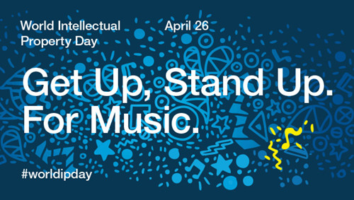近日，世界知识产权组织（WIPO）在英文官方网站上公布了2015年世界知识产权日（World Intellectual Property Day）的主题——“Get up, stand up. For music”，同时发布了宣传海报。